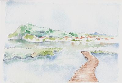 Vue des pontons 1